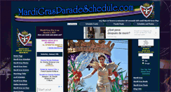Desktop Screenshot of mardigrasparadeschedule.com
