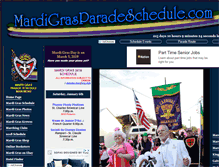 Tablet Screenshot of mardigrasparadeschedule.com
